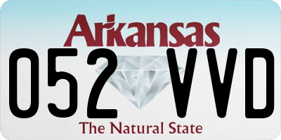 AR license plate 052VVD