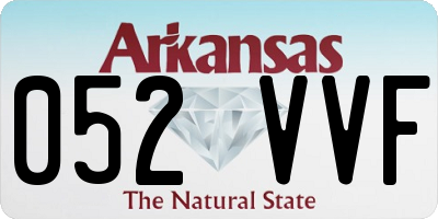 AR license plate 052VVF