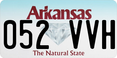 AR license plate 052VVH