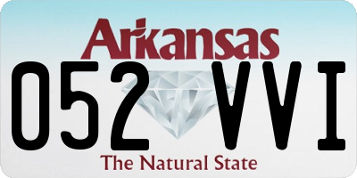 AR license plate 052VVI