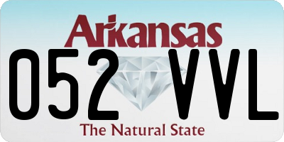 AR license plate 052VVL