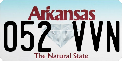 AR license plate 052VVN