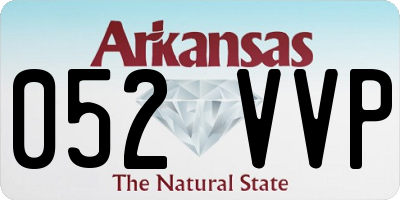 AR license plate 052VVP