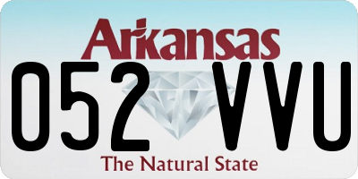 AR license plate 052VVU