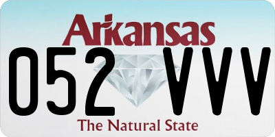 AR license plate 052VVV