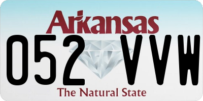 AR license plate 052VVW