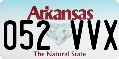 AR license plate 052VVX