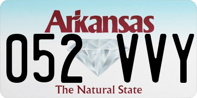 AR license plate 052VVY