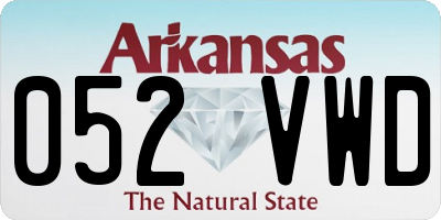 AR license plate 052VWD