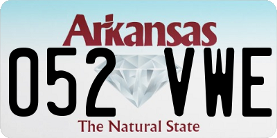 AR license plate 052VWE