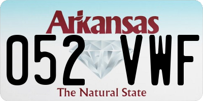 AR license plate 052VWF