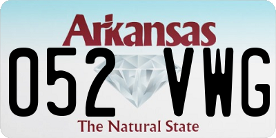 AR license plate 052VWG