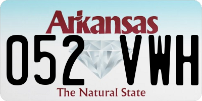 AR license plate 052VWH