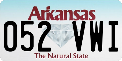 AR license plate 052VWI