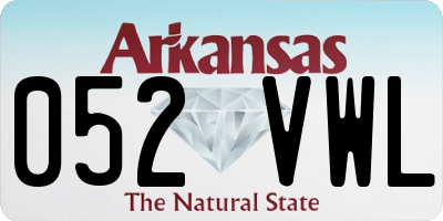 AR license plate 052VWL