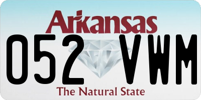 AR license plate 052VWM