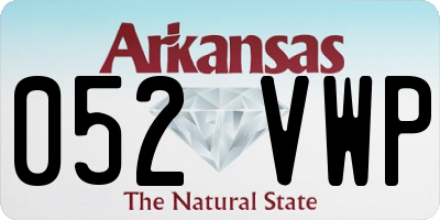 AR license plate 052VWP