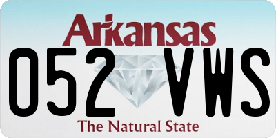 AR license plate 052VWS