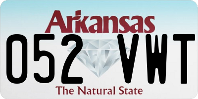AR license plate 052VWT