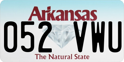 AR license plate 052VWU