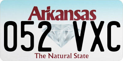 AR license plate 052VXC