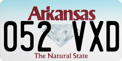 AR license plate 052VXD
