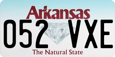 AR license plate 052VXE