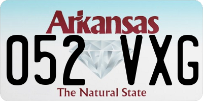 AR license plate 052VXG