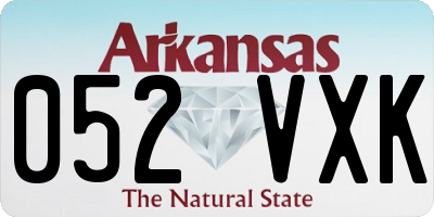 AR license plate 052VXK