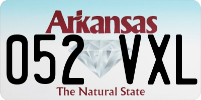 AR license plate 052VXL