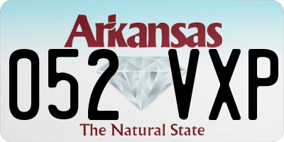 AR license plate 052VXP
