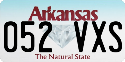 AR license plate 052VXS