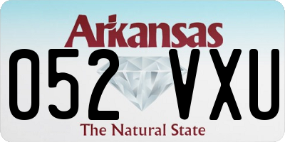 AR license plate 052VXU
