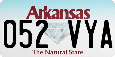 AR license plate 052VYA