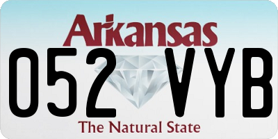 AR license plate 052VYB