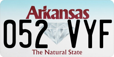 AR license plate 052VYF