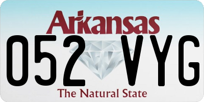 AR license plate 052VYG