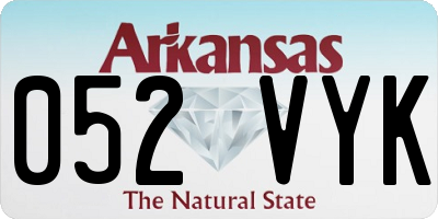AR license plate 052VYK