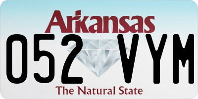 AR license plate 052VYM