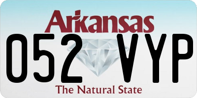 AR license plate 052VYP