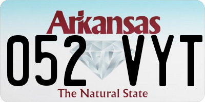 AR license plate 052VYT