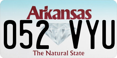 AR license plate 052VYU
