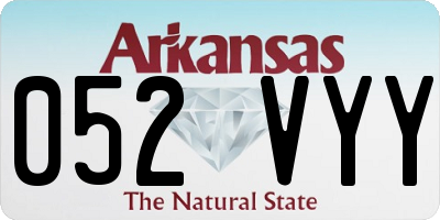 AR license plate 052VYY