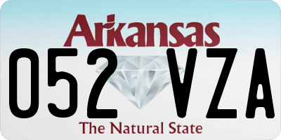 AR license plate 052VZA