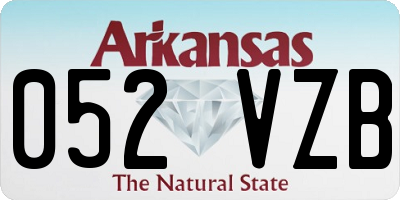 AR license plate 052VZB
