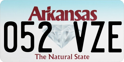 AR license plate 052VZE