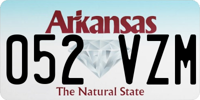 AR license plate 052VZM