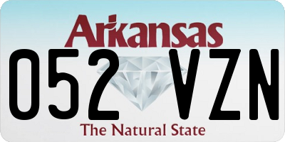 AR license plate 052VZN