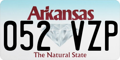 AR license plate 052VZP