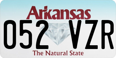 AR license plate 052VZR